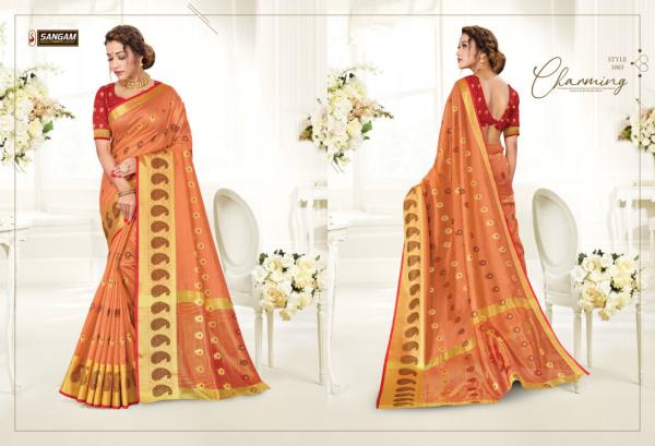 Sangam Vastra Nidhi Fancy Cotton Handloom Saree